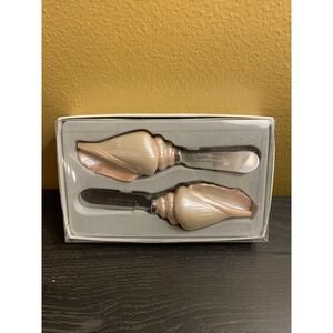 Kate Aspen,‎ Deluxe Spreader Set, Handcrafted, Pearlized Seashells, 2 Piece